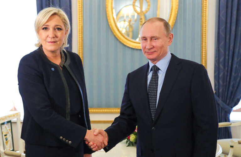 Marine Le Pen Władimir Putin